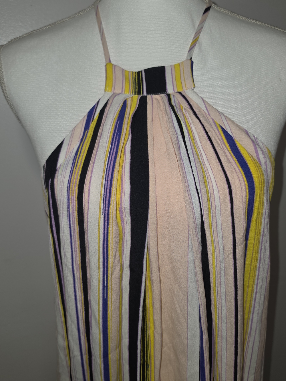 1. STATE Striped Flowy Midi Halter Summer Dress Womens Size Medium - Picture 2 of 7